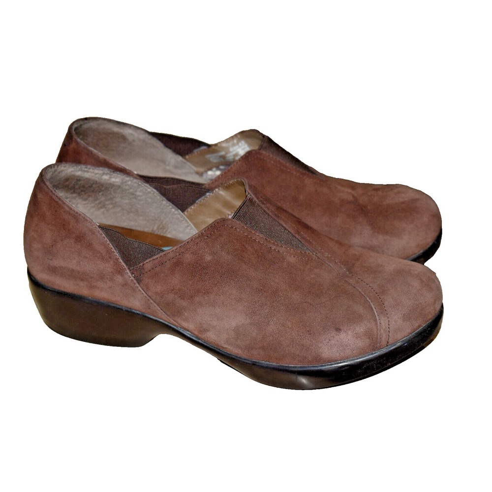 Dansko Arden Clogs Womens 38 US 11.5 - 12 Brown Suede Slip On Comfort Shoes